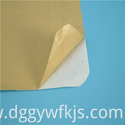 White special-shaped non-woven back rubber cotton